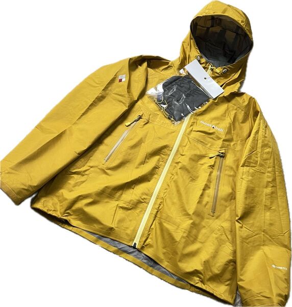mont-bell モンベル ストームクルーザージャケット L イエロー レインウェア 登山トレッキングアウトドア ゴアテックス