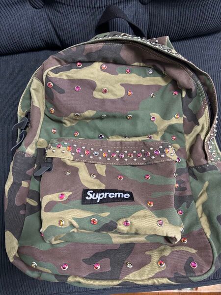 Supreme x b.b. Simon Denim Backpack camo
