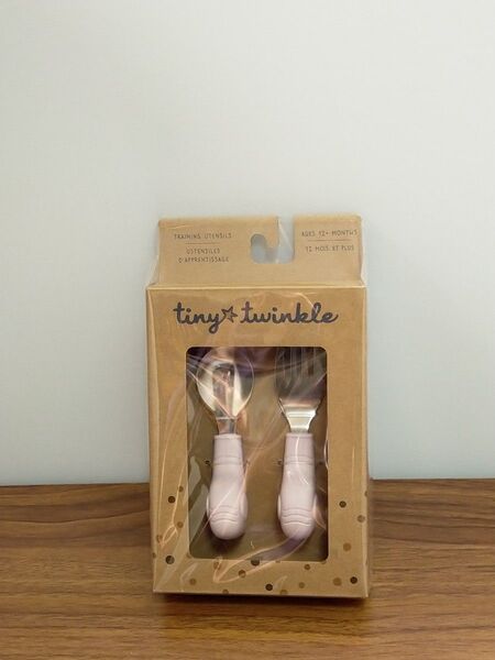 【新品】 タイニートゥインクル スプーン&フォークセット Tiny Twinkle (Pink Elephant)