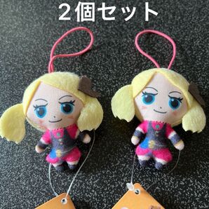 ぬいぐるみマスコットゴムストラップ 新品 タグ付き 未使用 2個セット スナックワールド マヨネ
