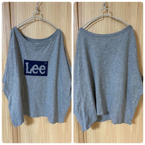 ルーズTシャツ☆ゆったり☆大きいサイズ☆別注Tシャツ☆haco!コラボ☆ドルマンスリーブ☆ボートネック☆ワイド☆Lee