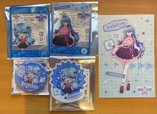 ホロライブEXPO 雪花ラミィ 後夜祭 缶バッジ クリアカード ポストカード