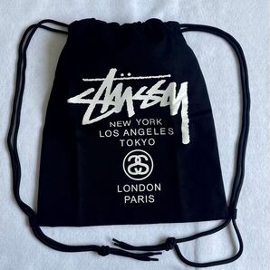 新品 未使用 STUSSY ステューシー ナップサック リュック ブラック