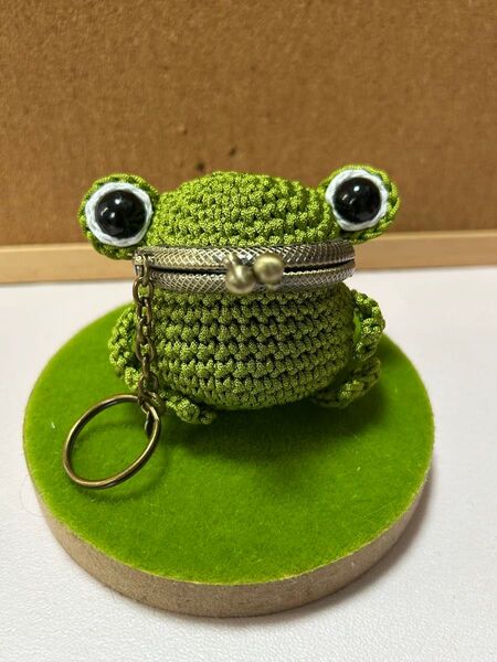 カエルちゃんがま口 ハンドメイド