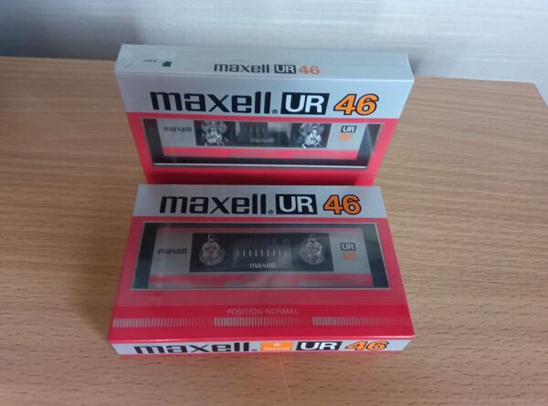 【昭和】マクセル maxell UR ノーマルポジション 46 カセットテープ 2本