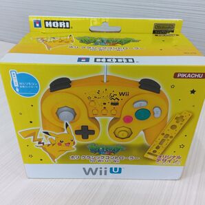 【美品】ポケモン ホリ クラシックコントローラー for Wii U ピカチュウ