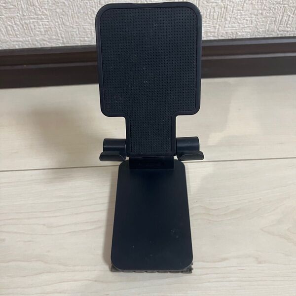 卓上スマホスタンド スマホホルダー 折りたたみ ブラック