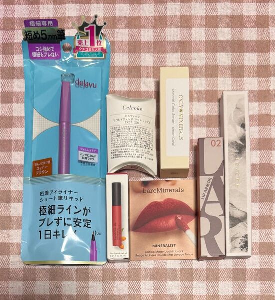 【新品】デジャヴュ オンリーミネラル キス トーン リップ アイライナー アイシャドウ ベアミネラル セルヴォーク 6点セット