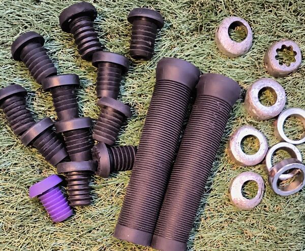 BMX グリップ バーエンド グリップストップ 中古
