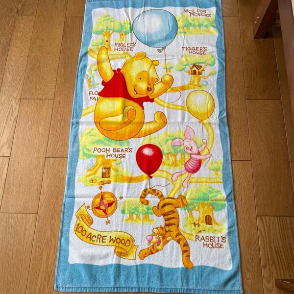 ディズニー プーさん タオル 100エーカーの森【おまけ付き】第一生命ノベルティ