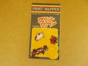 【1セット・4枚入】80s 昭和レトロ 車 ペンギン 3 果物 自動車 動物 プリント刺繍ワッペン/アップリケ手芸パッチ裁縫 433