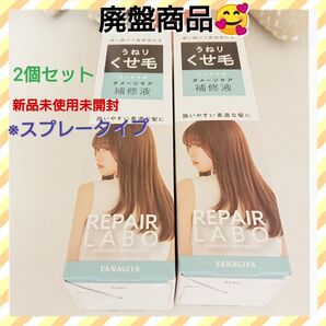 廃盤 ヤナギヤホンテン リペアラボ ダメージケア補修液 うねり・くせ毛 190mL 2本セット ミスト スプレータイプ