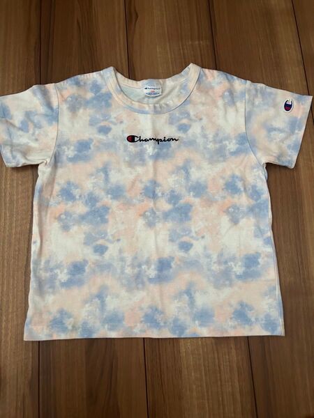 キッズ 子供服 120 Tシャツ Champion タイダイ柄Tシャツ