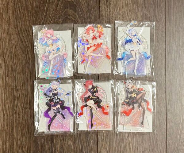 ホロライブ 魔法少女ホロウィッチ展 マルイ きらりんアクリルスタンド 6点セット