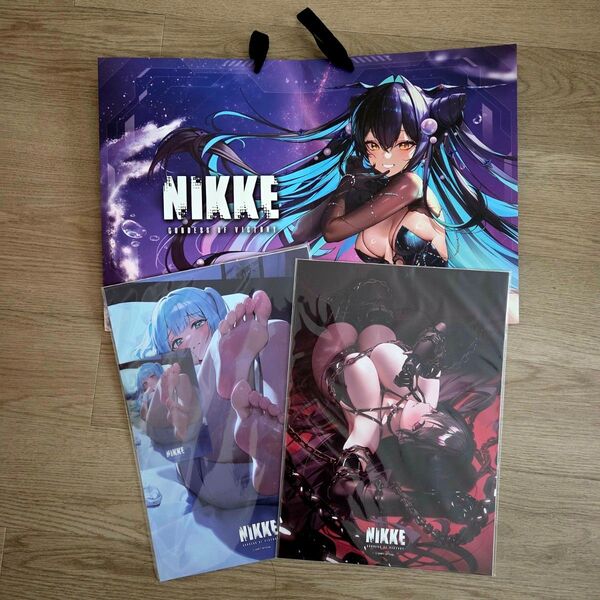 NIKKE ポップアップ 購入特典 A3ポスター トレカ ショッパー 海外限定 非売品