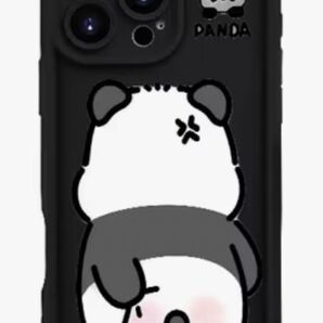 iPhoneケース iPhone16plus パンダ柄 ブラック おしゃれ 可愛い 新品未使用 未開封
