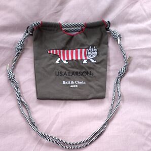 LISA LARSON × Ball&Chain 巾着バッグ カーキ