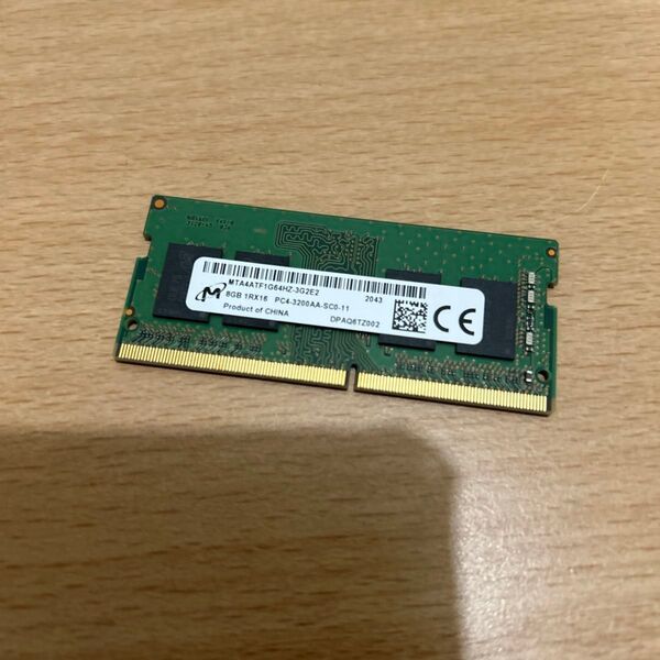 Micron DDR4 8GB PC4-3200AA-SC0-11 ノート用