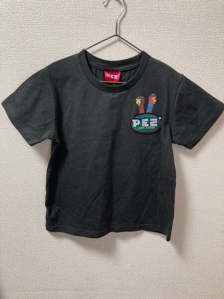 【新品】しまむら PEZ 刺繍Tシャツ 漆黒 110cm
