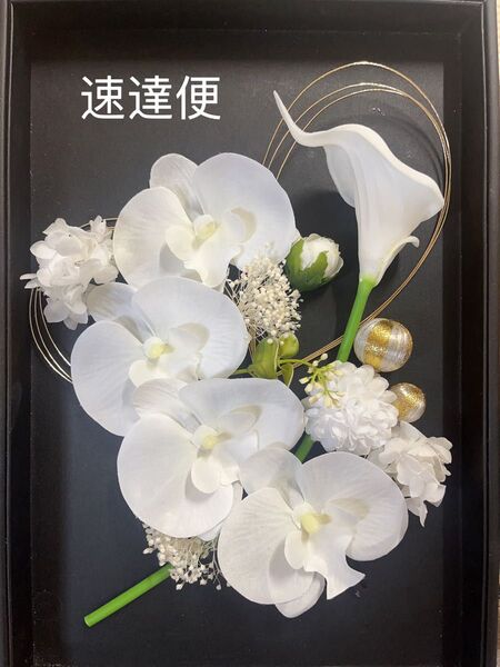ヤマトで発送 白無垢胡蝶蘭とカラー髪飾り 結婚式 和玉 水引 ドライフラワー ウェディング