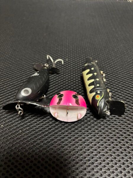 【中古】鯰ルアー3個セット でんぐりガエル鯰SP、おちぱっくん、ナマジー