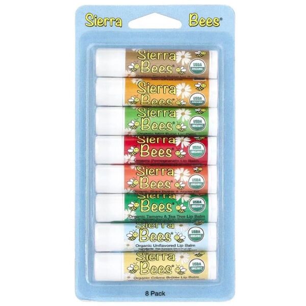 シエラビーズ sierra bees オーガニック リップバーム コンボパック 8個セット リップクリーム