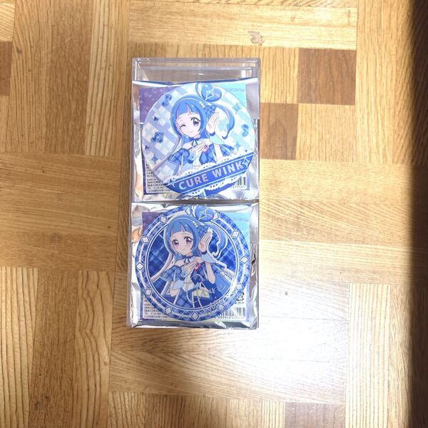 キミとアイドルプリキュア展 キュアウインク缶バッジ 2個セット