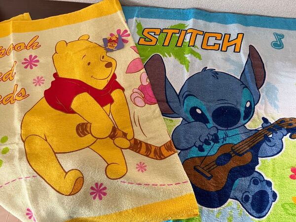 ディズニー くまのプーさん スティッチ タオル 2枚セット