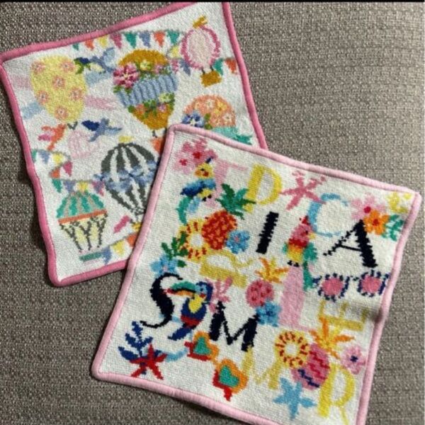 【used品】 FEILER フェイラー ハンカチ Chesty チェスティコラボ トロピカルサマー ドリーミーバルーン