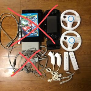 Wii リモコン 2個、ヌンチャク2個、ハンドル2個セット動作確認済み