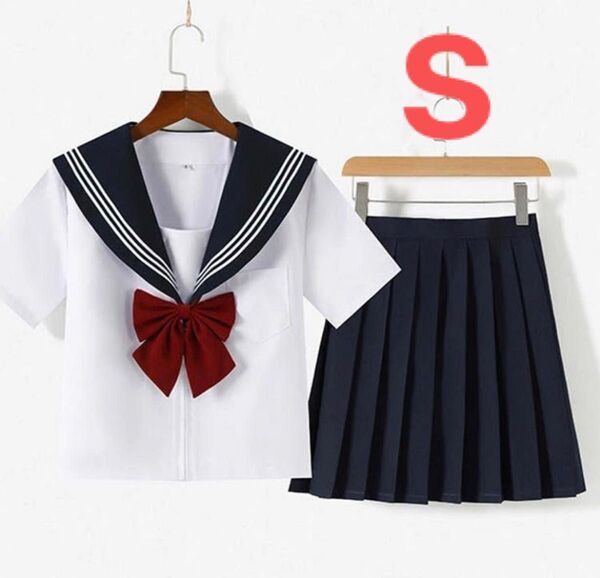 【S】コスプレ セーラー服 JK制服 学生服 写真集 半袖 花見 高校制服