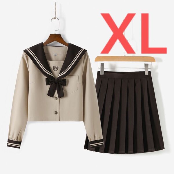 【XL】コスプレ セーラー服 JK制服 学生服 写真集 長袖 花見 高校制服