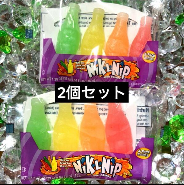 【2袋セット】ASMR ワックスボトルキャンディ ニックルニップ ミニドリンクス 1袋