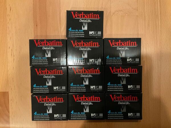 新品 verbatim 4mm-DL 90m 10個セット DAT カートリッジ DDS2 テープドライブ
