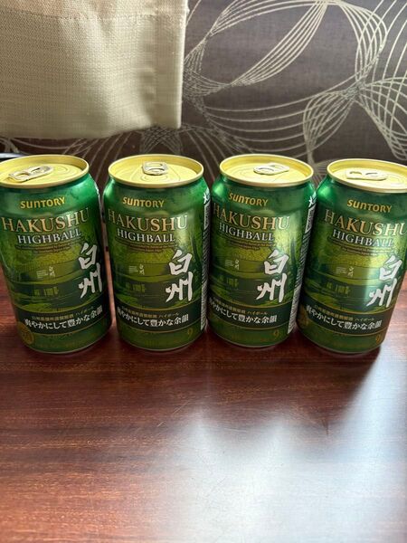 SUNTORY プレミアムハイボール白州 爽やかにして豊かな余韻 350ml缶 4本