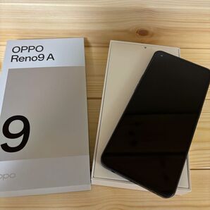 【美品】Oppo Reno 9A ナイトブラック SIMフリー スマートフォン android