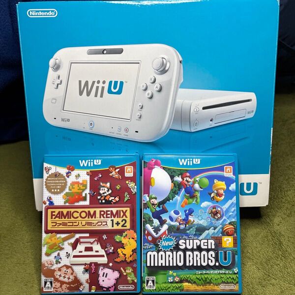 WiiU 本体8G と ファミコンリミックス マリオブラザーズU 【美品】 WiiU ニンテンドー Nintendo U