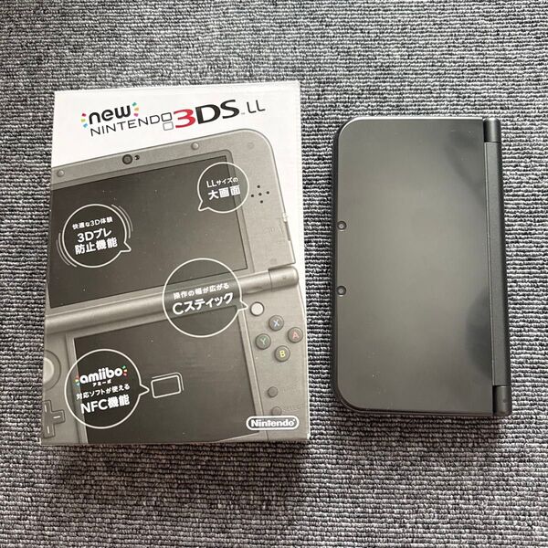 Newニンテンドー3DS LL メタリックブラック ポケモンバンク 上下IPS液晶