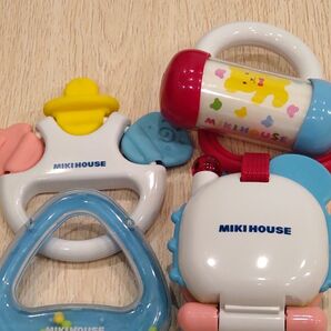 MIKI HOUSE ミキハウス ベビーおもちゃ4個セット