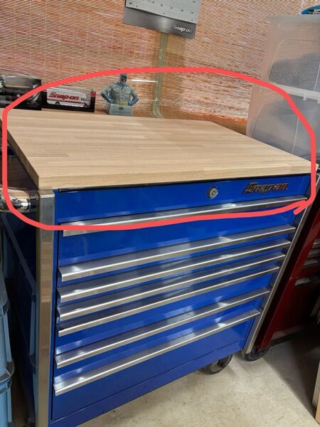 極厚30mm タモ材ウッドトップ スナップオンKRL756専用 スナップオン Snap-on