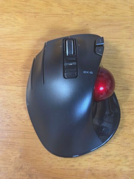 エレコム マウス ワイヤレス (レシーバー付属) トラックボール 左手用 6ボタン ブラック M-XT4DR BK-G