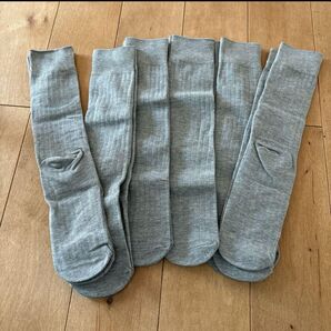 26cm〜30cm 靴下 カジュアル ソックス 6足 無地 グレー Lサイズ ソックス 靴下 無地 ハイソックス グレー 灰色