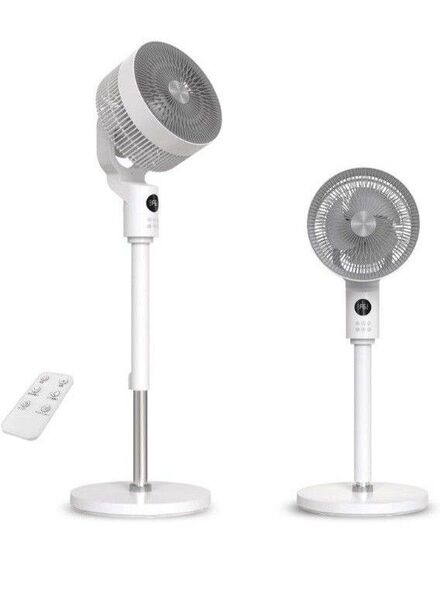 サーキュレーター DCモーター扇風機 兼用 風量6段階調節 12時間タイマー付き 静音 360度全自動首振り リモコン付き