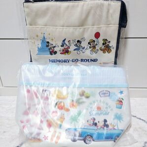 ディズニー スーベニアランチケース 2つセット サニーサニーサマー 40周年メモリーゴーラウンド