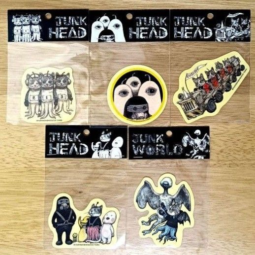 JUNK HEAD JUNK WORLD ステッカー 5枚セット ヒグチユウコ ボリス雑貨店