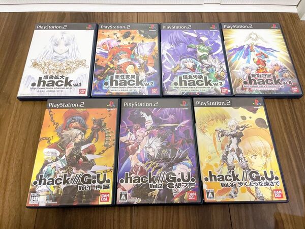 .hackシリーズ 7本セット まとめ売り .hack//G.U. PS2ソフト