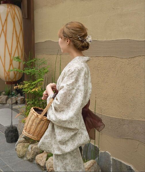 新品未使用.Amble Neige 2way浴衣セット/【WEB/EC限定商品】