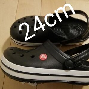 9【スペシャルsale】新品タグ付 クロックス メンズ レディース黒 24cm