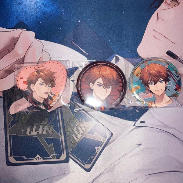 にじさんじ 3skm 北見遊征 缶バッジ