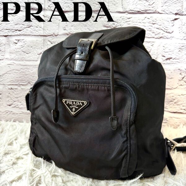 【PRADA】プラダ ナイロン バッパック リュック 巾着型